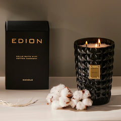 Aromatinė žvakė CELLO SUITE N. 27 COTTON HARMONY 500 g  | Interjero dekoras ir dovanos | SILUETI e - boutique