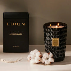 Aromatinė žvakė CELLO SUITE N. 27 COTTON HARMONY 500 g | Interjero dekoras ir dovanos | SILUETI e - boutique