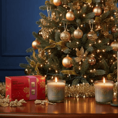 CHRISTMAS IN LAPLAND & WINTER CHALET aromatinių žvakių rinkinys | MAX BENJAMIN | SILUETI.shop