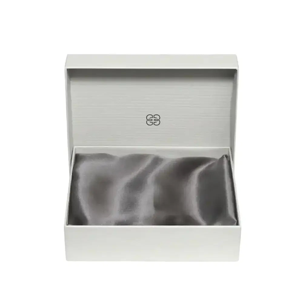 Šilkinis užvalkalas pagalvei BEAUTY BOX CHARCOAL 50x75 cm - SILUETI