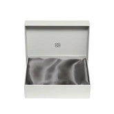 Šilkinis užvalkalas pagalvei BEAUTY BOX CHARCOAL 50x75 cm - SILUETI