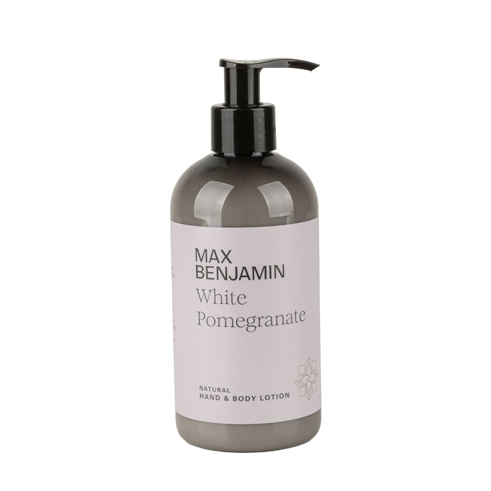 MAX BENJAMIN Rankų ir kūno losjonas WHITE POMEGRANATE 300 ml - SILUETI