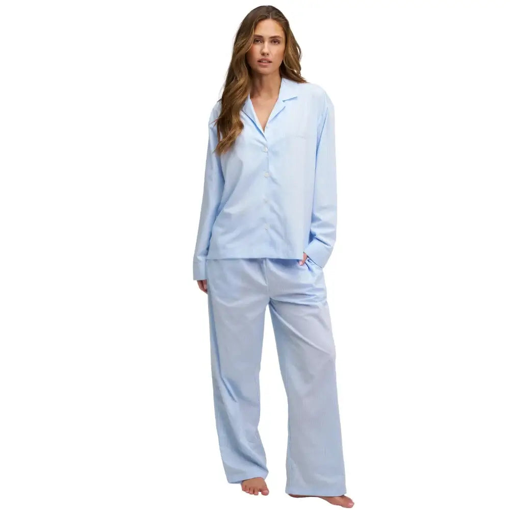 Medvilninė pižama BLUE STRIPE | DORE & ROSE | www.SILUETI.shop