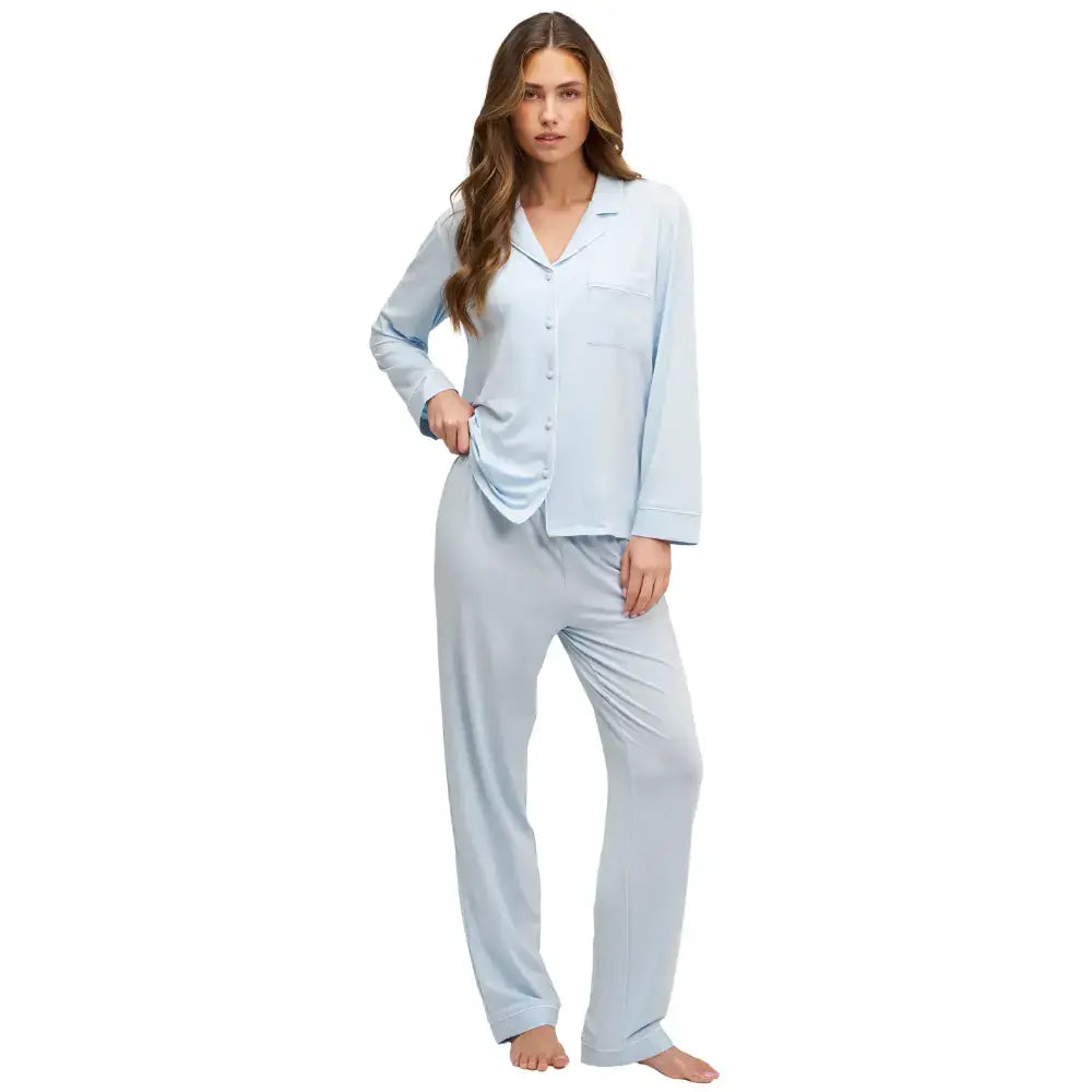 Tencelio pižama LIGHT BLUE | DORE & ROSE | www.SILUETI.shop