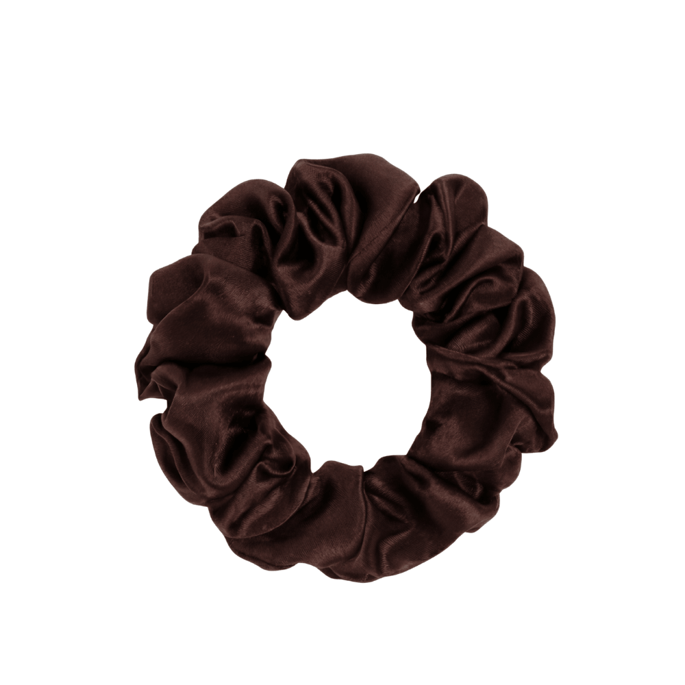 Šilko gumytė plaukams BROWN | DORE & ROSE | www.SILUETI.shop