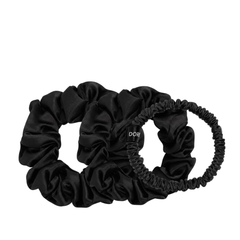 Šilko gumytės plaukams BLACK | DORE & ROSE | www.SILUETI.shop
