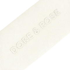 Natūralaus šilko juosta plaukams CHAMPAGNE | DORE & ROSE | www.SILUETI.shop
