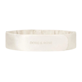 Natūralaus šilko juosta plaukams CHAMPAGNE | DORE & ROSE | www.SILUETI.shop