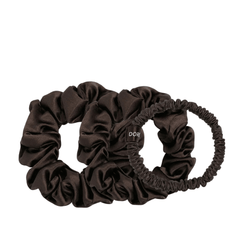 Šilko gumytės plaukams BROWN | DORE & ROSE | www.SILUETI.shop