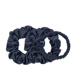 Šilko gumytės plaukams DARK BLUE | DORE & ROSE | www.SILUETI.shop