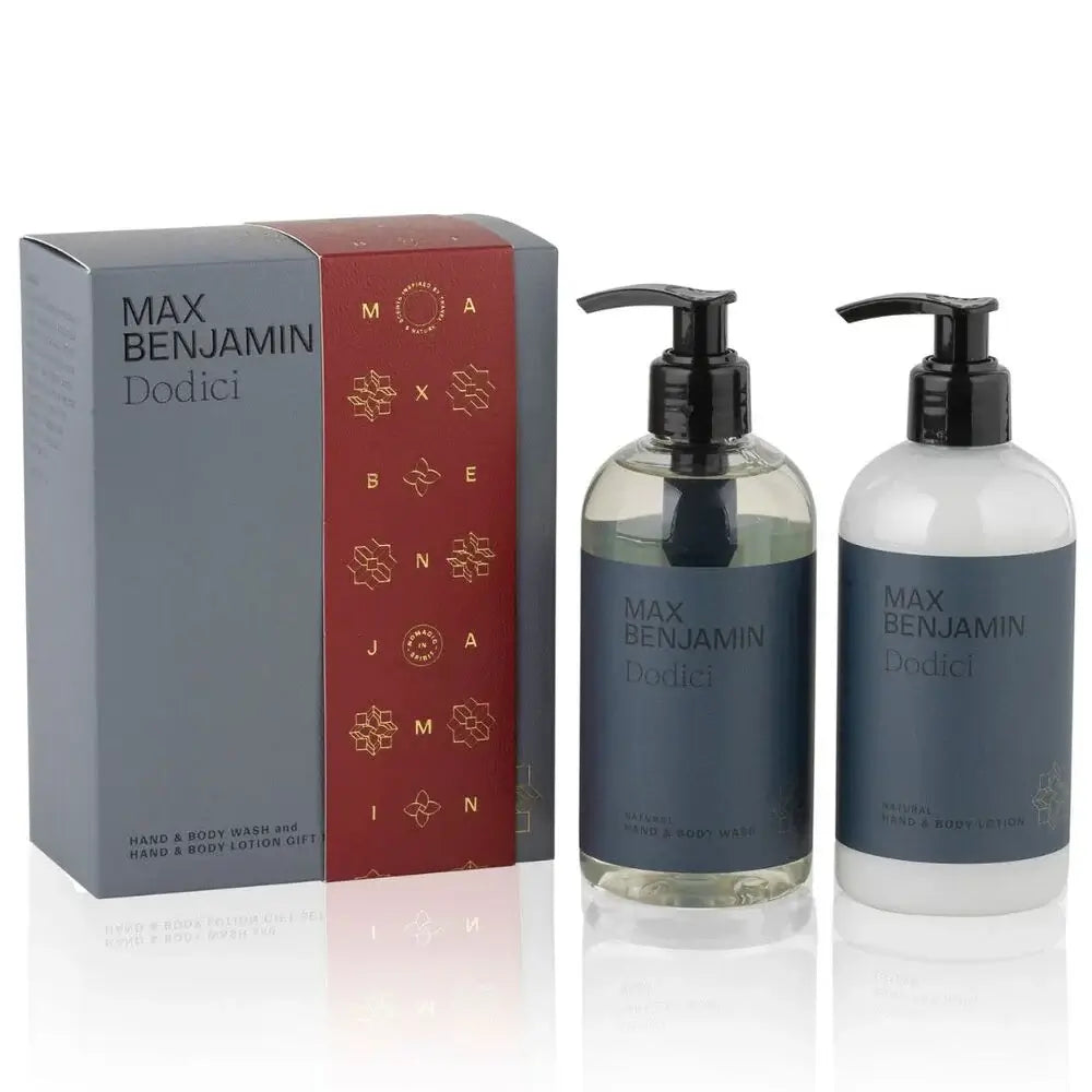 MAX BENJAMIN Aromatinio prausiklio ir losjono rinkinys DODICI | SILUETI e-boutique