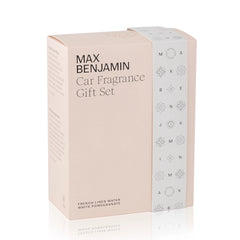 MAX BENJAMIN Dovanų rinkinys automobiliui LUXURY CAR (FRENCH LINEN WATER & WHITE POMEGRANATE) - SILUETI e-boutique