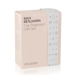 MAX BENJAMIN Dovanų rinkinys automobiliui LUXURY CAR (FRENCH LINEN WATER & WHITE POMEGRANATE) - SILUETI e-boutique
