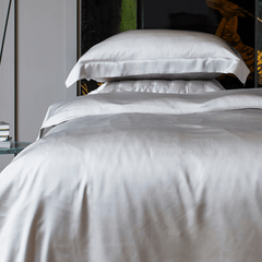 GINGERLIY Šilko patalynė SILVER GREY - SILUETI.shop