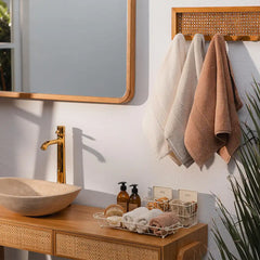 Rankšluostis GALATA ORGANIC Dark Peach |  Interjero dekoras ir dovanos | SILUETI e-boutique