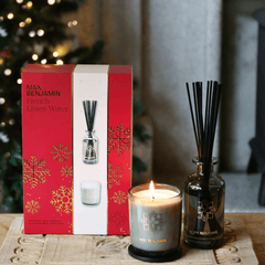 Aromatinės žvakės ir namų kvapo rinkinys WHITE POMEGRANATE - SILUETI