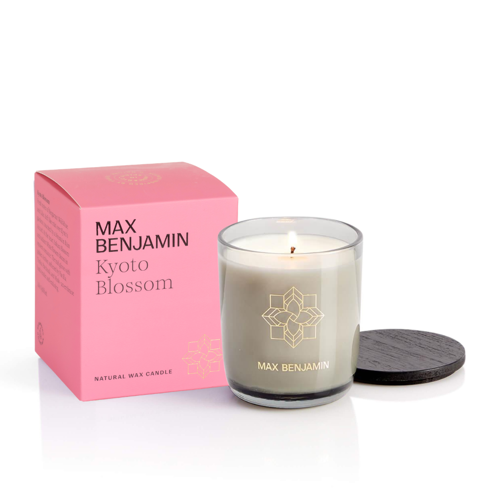 MAX BENJAMIN aromatinė žvakė KYOTO BLOSSOM - SILUETI.shop