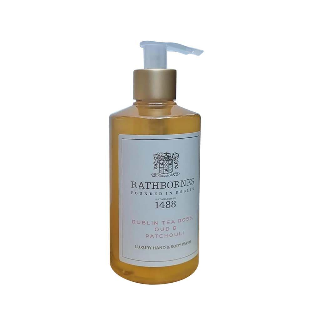 Rankų ir kūno prausiklis DUBLIN TEA ROSE, OUD & PATCHOULI 250 ml - SILUETI