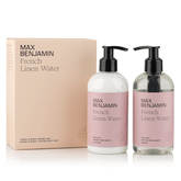 Aromatinio prausiklio ir losjono rinkinys FRENCH LINEN WATER - SILUETI