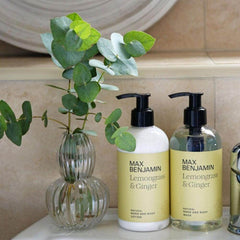 Aromatinio prausiklio ir losjono rinkinys LEMONGRASS & GINGER - SILUETI