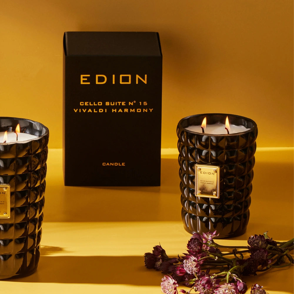 Aromatinė žvakė CELLO SUITE N. 15 VIVALDI HARMONY 300 g | Interjero dekoras ir dovanos | SILUETI e - boutique