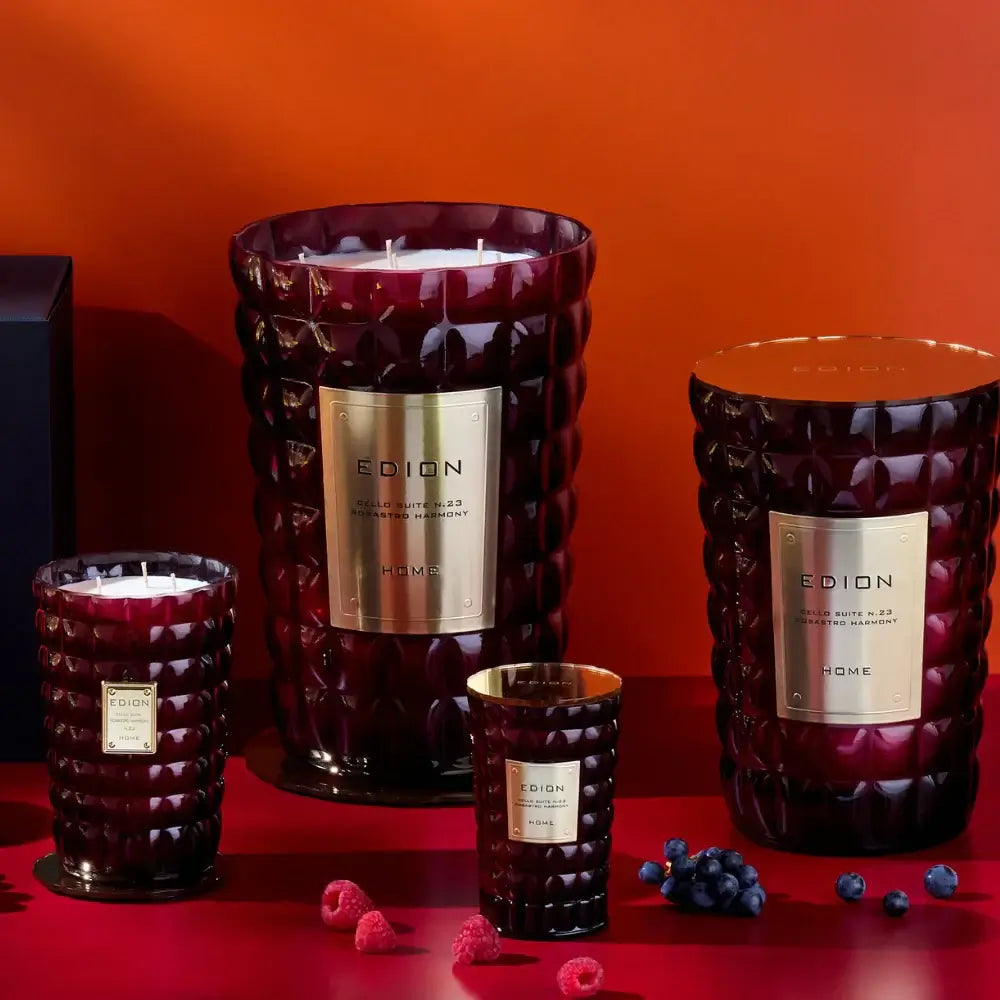 EDION Aromatinė žvakė CELLO SUITE N. 23 ROSASTRO HARMONY 300 g | Interjero dekoras ir dovanos - SILUETI