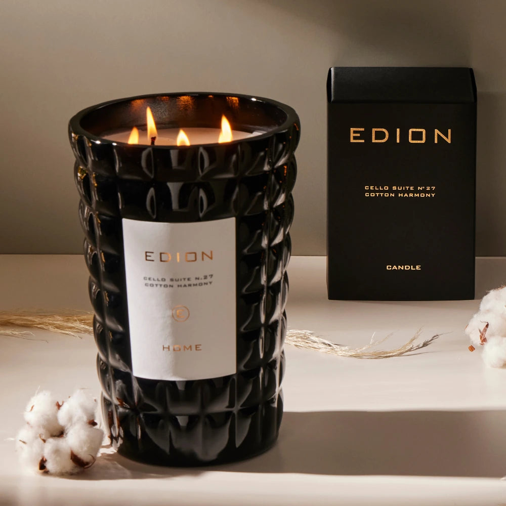 Aromatinė žvakė CELLO SUITE N. 27 COTTON HARMONY 2.5 kg  | Interjero dekoras ir dovanos | SILUETI e - boutique