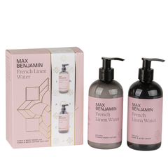 MAX BENJAMIN Aromatinio prausiklio ir losjono rinkinys FRENCH LINEN WATER - SILUETI E-boutique