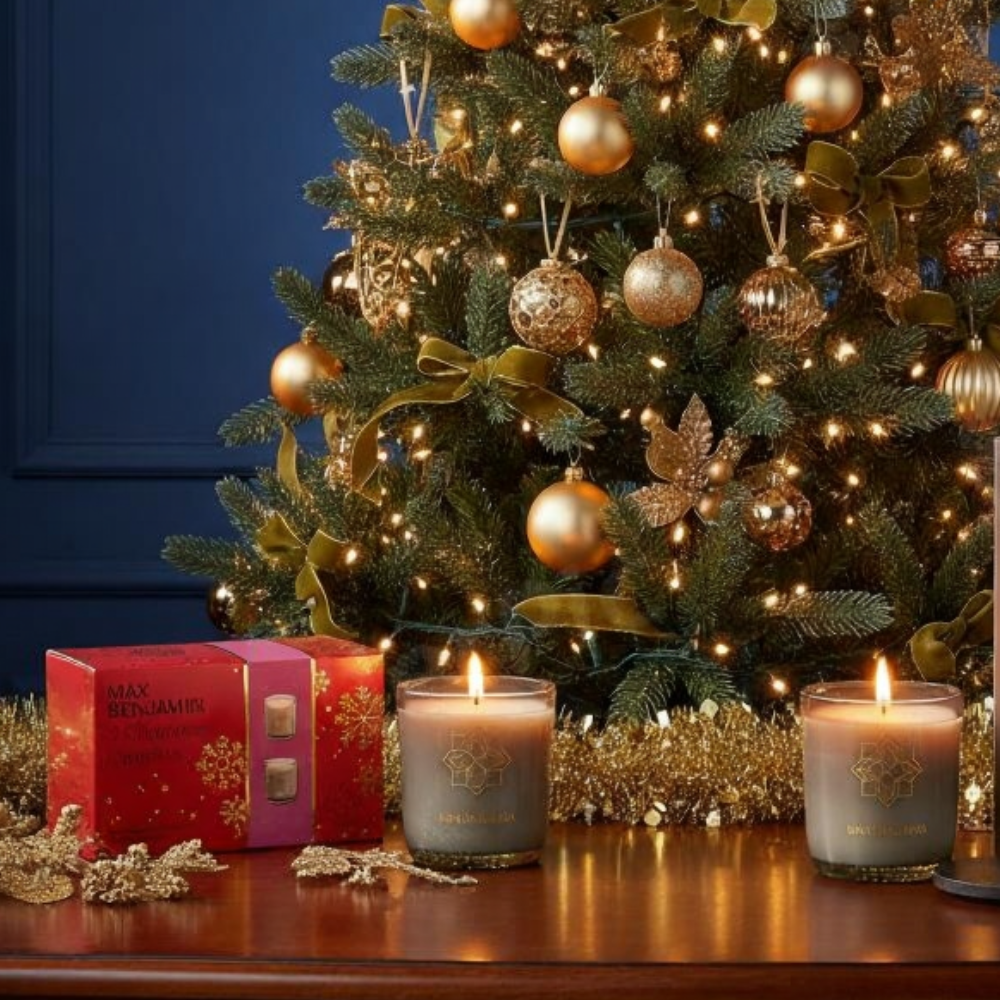 CHRISTMAS IN LAPLAND & WINTER CHALET aromatinių žvakių rinkinys  | MAX BENJAMIN  |  SILUETI.shop