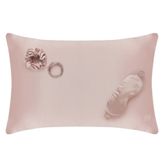 THE ULTIMATE SILK SLEEP SET šilko dovanų rinkinys ROSE SMOKE | GINGERLILY | SILUETI e-boutique