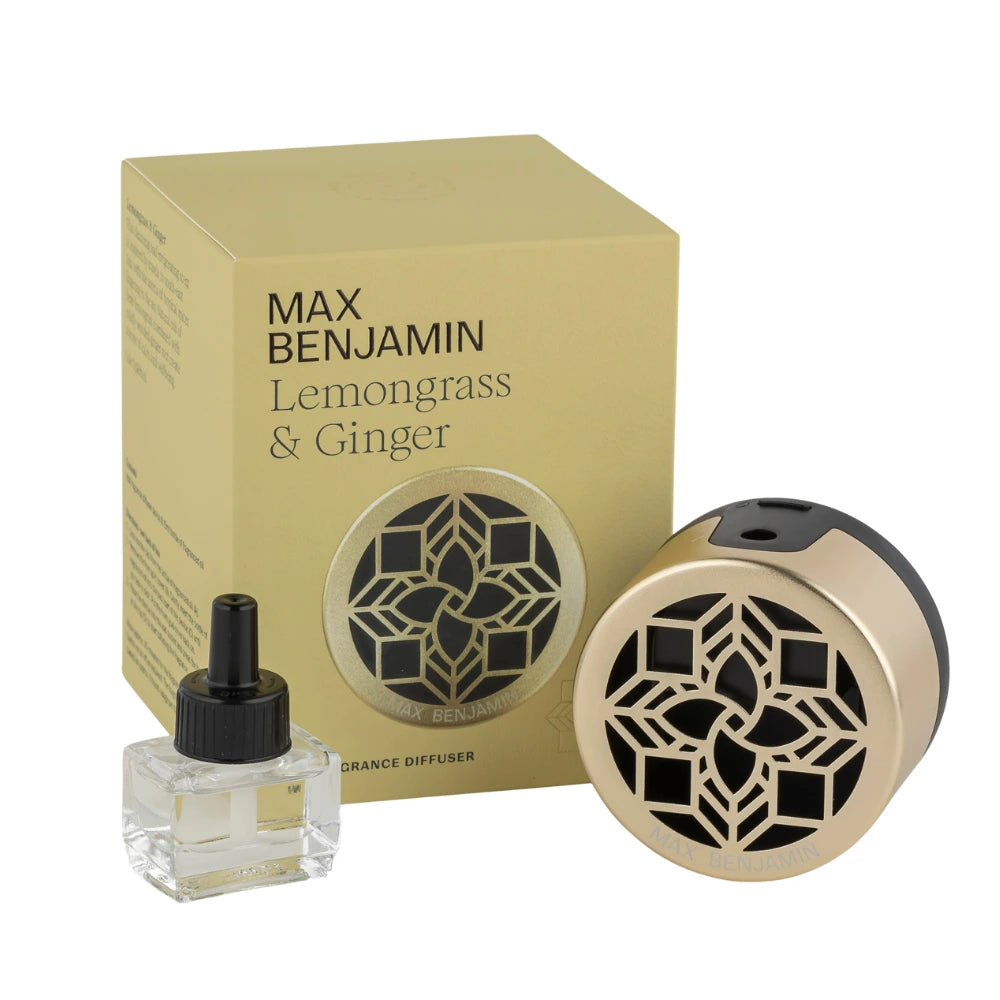 MAX BENJAMIN Elektrinis kvapų difuzorius LEMONGRASS & GINGER | SILUETI e-boutique 