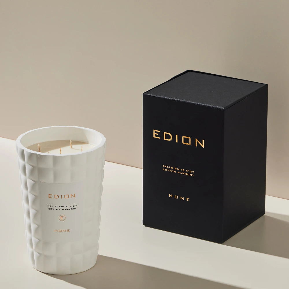 Aromatinė žvakė CELLO SUITE N. 27 COTTON HARMONY 2.5 kg - SILUETI e-boutique