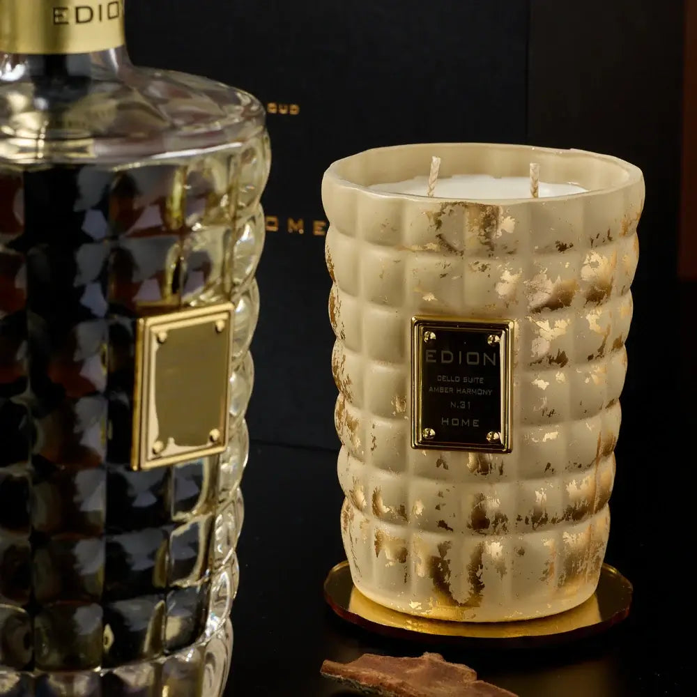 EDION Aromatinė žvakė CELLO SUITE N. 31 AMBER HARMONY300 g | Interjero dekoras ir dovanos - SILUETI