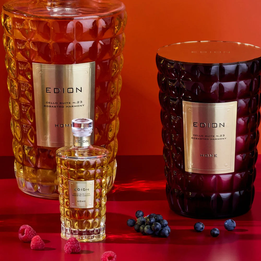 CELLO SUITE N. 23 ROSASTRO HARMONY  aromatinės žvakės ir namų kvapo rinkinys - EDION