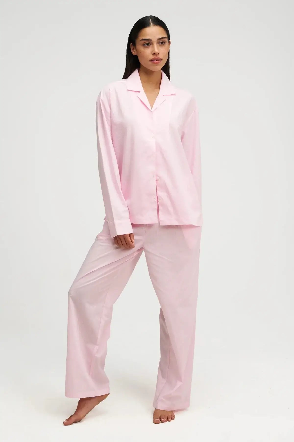 Medvilninė pižama PINK STRIPE | DORE & ROSE | www.SILUETI.shop