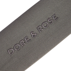 Natūralaus šilko juosta plaukams CHARCOAL | DORE & ROSE | www.SILUETI.shop