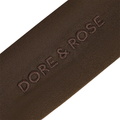 Natūralaus šilko juosta plaukams CHOCOLATE | DORE & ROSE | www.SILUETI.shop