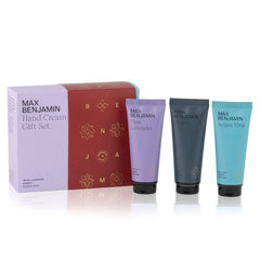 MAX BENJAMIN rankų kremų dovanų rinkinys LUXURY HAND CREAM TRIO | SILUETI e-boutique 