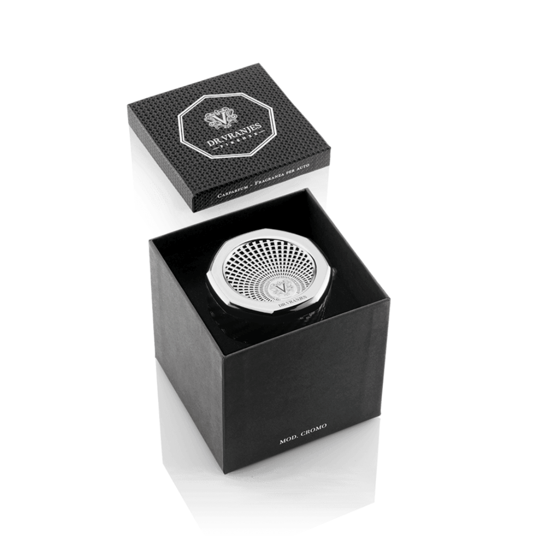 Dr. Vranjes kvapo automobiliui laikiklis CHROME | Interjero dekoras ir dovanos | SILUETI e - boutique