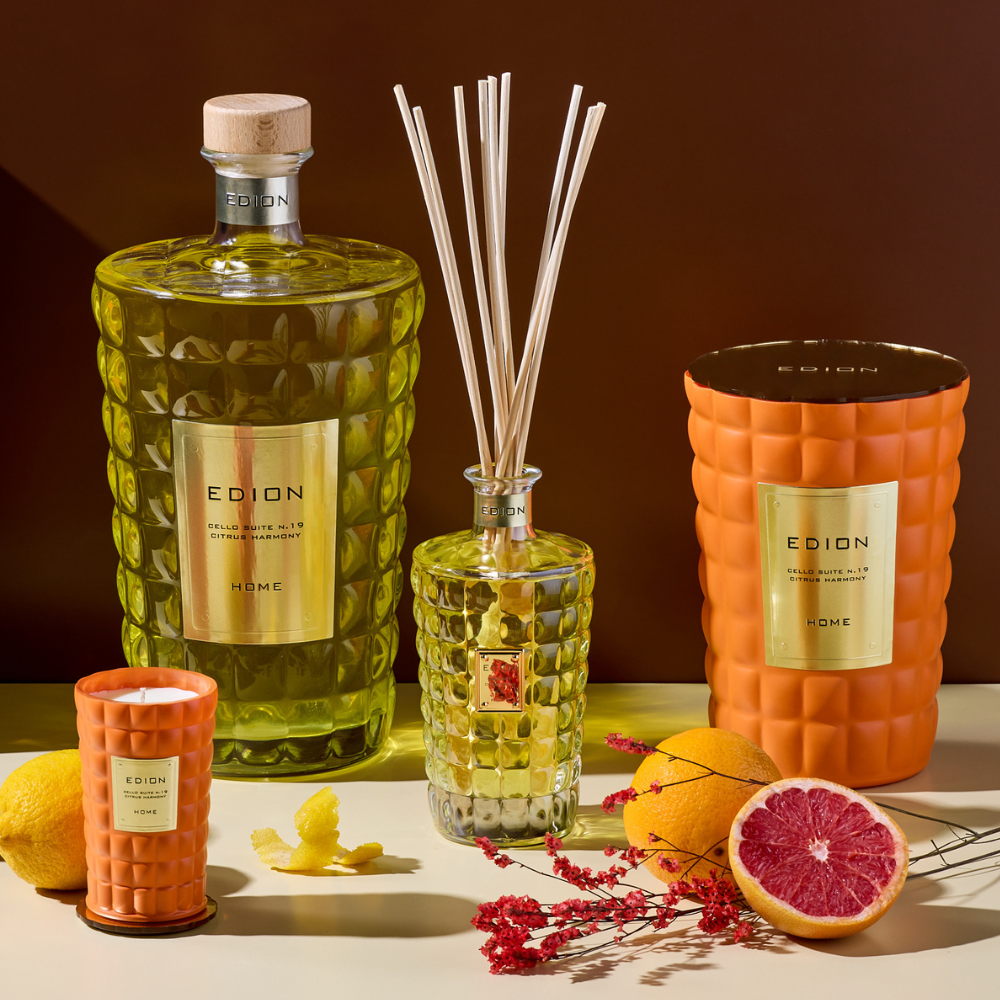EDION FIRENZE Namų kvapas CELLO SUITE N. 19 CITRUS HARMONY | Interjero dekoras ir dovanos | www.SILUETI.shop