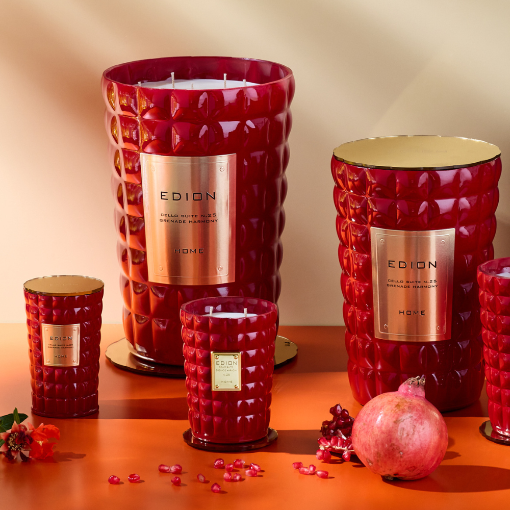 EDION FIRENZE Aromatinė žvakė N. 25 GRENADE HARMONY | Interjero dekoras ir dovanos | www.SILUETI.shop