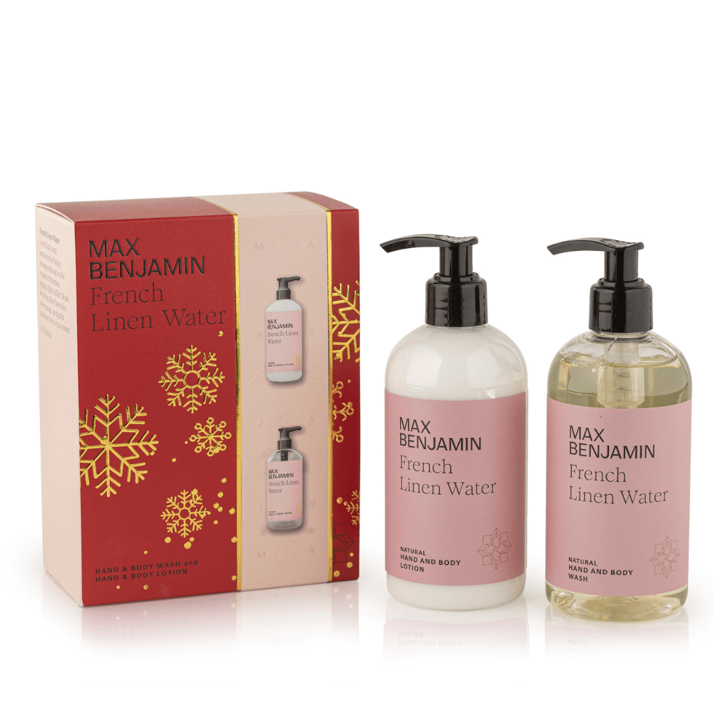 Aromatinio prausiklio ir losjono rinkinys FRENCH LINEN WATER - SILUETI e-boutique