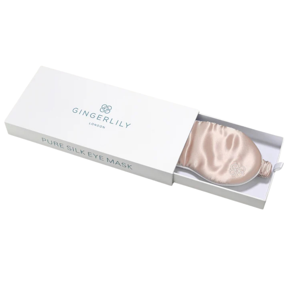 GINGERLILY Šilkinė kaukė akims BLUSH - SILUETI.shop