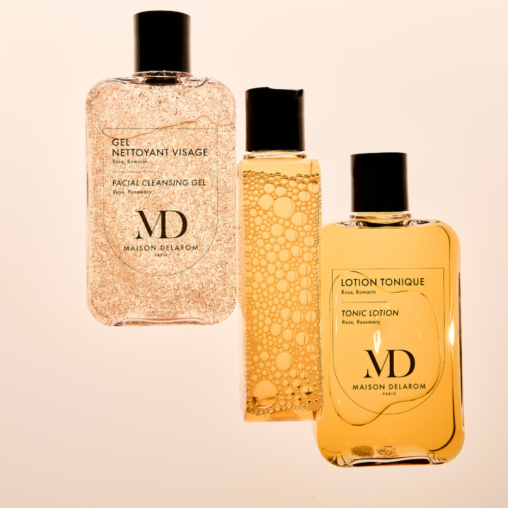 MAISON DELAROM Valomasis veido gelis ROSE, ROSEMARY | SILUETI 