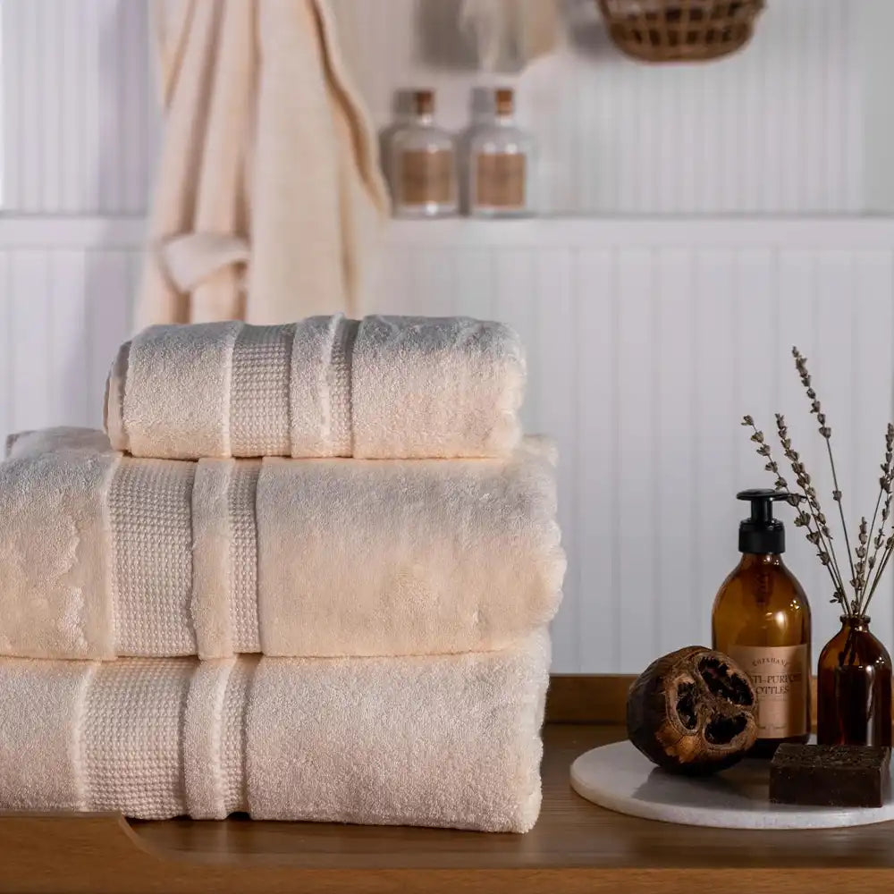 HAMAM rankšluostis PERA Ivory | Interjero dekoras ir dovanos | SILUETI e-boutique