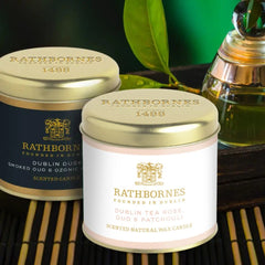 RATHBORNES Aromatinė žvakė DUBLIN TEA ROSE | Luxurious Fragrances & Gifting – SILUETI