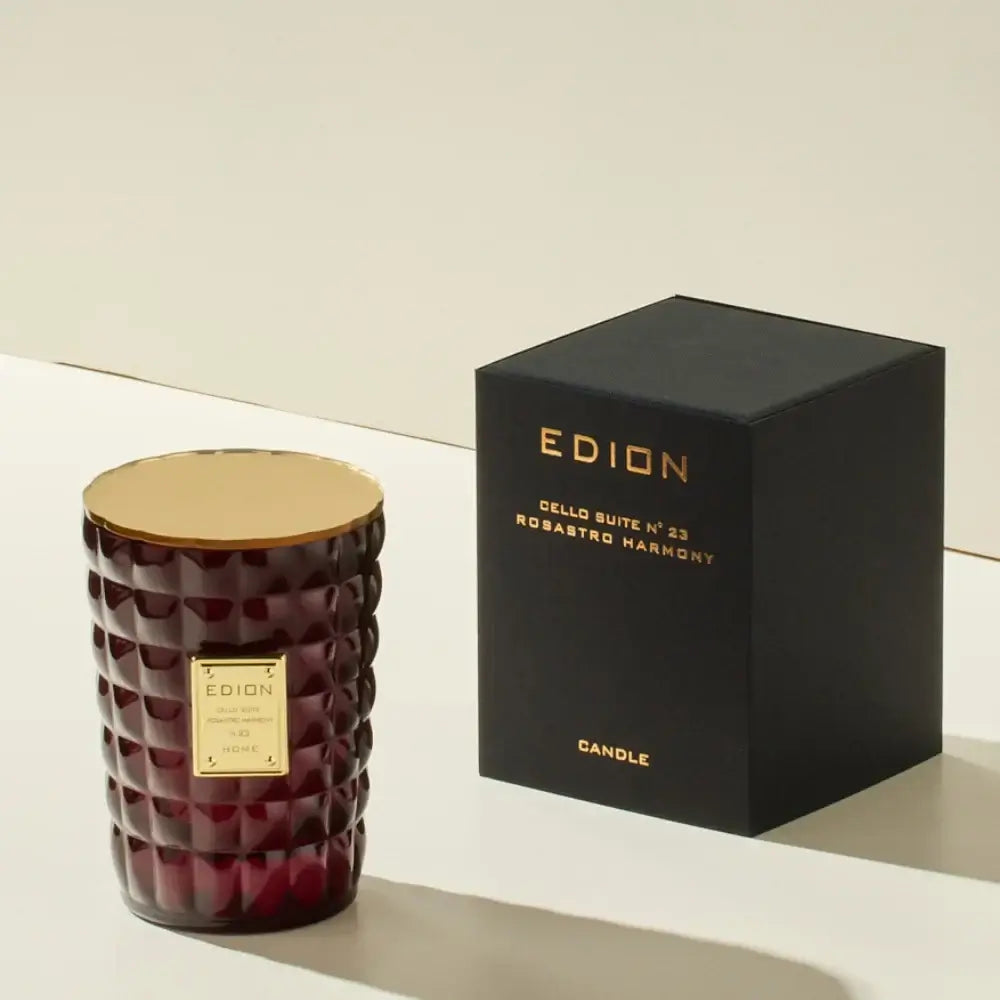 EDION Aromatinė žvakė CELLO SUITE N. 23 ROSASTRO HARMONY 300 g | Interjero dekoras ir dovanos - SILUETI