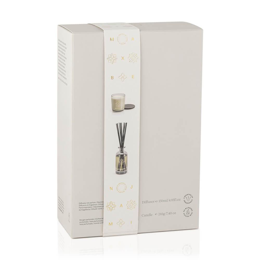 Aromatinės žvakės ir namų kvapo rinkinys WHITE POMEGRANATE - SILUETI