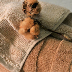 Rankšluostis HERITAGE NATURAL COTTON Almond | HAMAM | SILUETI